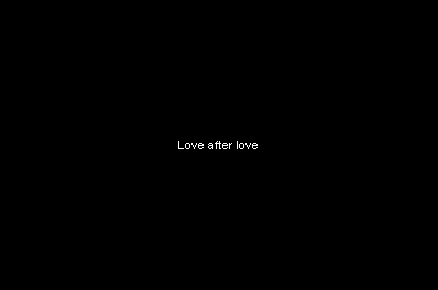 Love after love
